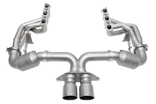 Porsche 992 GT3 SOUL Race Exhaust Systems Exhaust Soul Performance Catted - HJS HD 200 Cell Catalytic Converters 4