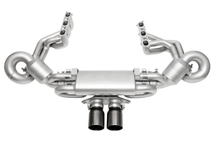 Porsche 992 GT3 SOUL Valved Exhaust Packages Exhaust Soul Performance No 4" Slash Cut Single Wall Brushed