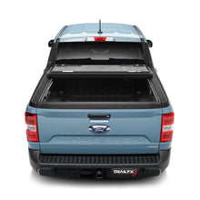 Load image into Gallery viewer, TrailFX TFX3711 Hard Tri Fold; Lockable; Black; Aluminum; With Carpeted Under Panels Tonneau Cover TrailFX
