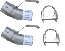 Load image into Gallery viewer, Pypes Performance Exhaust TGF20E Tailpipe Conversion Kit 1976-81 Trans AM 2.5 in Dual Splitter Incl (2) Adapters/(2) Clamps Required On SGF70/SGF70S To Mount EVT10 Splitters Natural 409 Stainless Steel Pypes Exhaust Exhaust Pipe Adapter Pypes Performance Exhaust Default Title  
