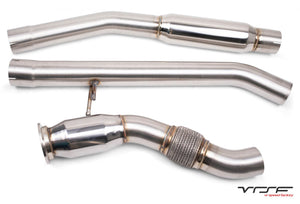 VRSF M57 Downpipe & Midpipe Combo Upgrade for 2008 – 2013 BMW X5D & X6D E70/E71 Exhaust VRSF Catted  