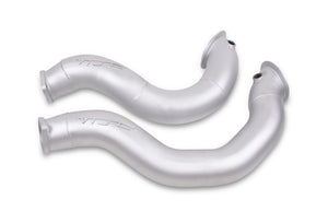 VRSF 3″ Cast Stainless Steel Catless Downpipes N54 V2 2007 – 2010 BMW 335i / 2008 – 2012 BMW 135i Exhaust VRSF Coated Catless 