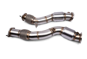 VRSF Stainless Steel Race Downpipes for 2019 – 2022 BMW X3M & X4M S58 F97 F98 Exhaust VRSF High Flow Catted  