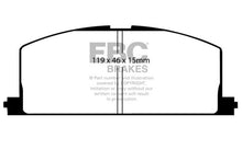 Load image into Gallery viewer, EBC 90-91 Toyota Celica 1.6 Yellowstuff Front Brake Pads Brake Pads - Performance EBC   
