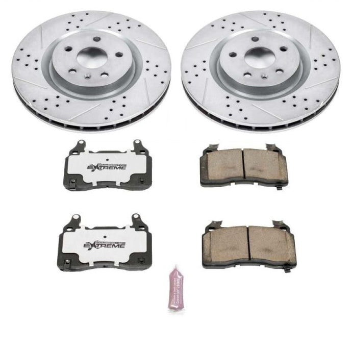 Power Stop 10-15 Chevrolet Camaro Front Z26 Street Warrior Brake Kit Brake Kits - Performance D&S PowerStop   