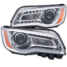 Load image into Gallery viewer, ANZO 2011-2014 Chrysler 300 Projector Headlights w/ Plank Style Design Chrome Headlights ANZO
