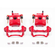 Power Stop 99-03 Mazda Protege Front Red Calipers w/Brackets - Pair Brake Calipers - Perf PowerStop   