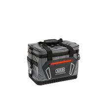 Load image into Gallery viewer, ARB Cooler Bag Charcoal w/ Red Highlights 15in L x 11in W x 9in H Holds 22 Cans Tow Straps ARB
