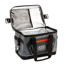 Load image into Gallery viewer, ARB Cooler Bag Charcoal w/ Red Highlights 15in L x 11in W x 9in H Holds 22 Cans Tow Straps ARB
