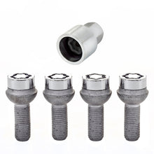 Load image into Gallery viewer, McGard Wheel Lock Bolt Set - 4pk. (Radius Seat) M12X1.5 / 17mm Hex / 27.9mm Shank Length - Chrome Wheel Bolts McGard

