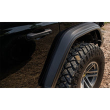 Load image into Gallery viewer, Bushwacker 18-21 Jeep Wrangler JL (2-Door &amp; 4-Door) Flat Style Flares 4pc - Black Fender Flares Bushwacker
