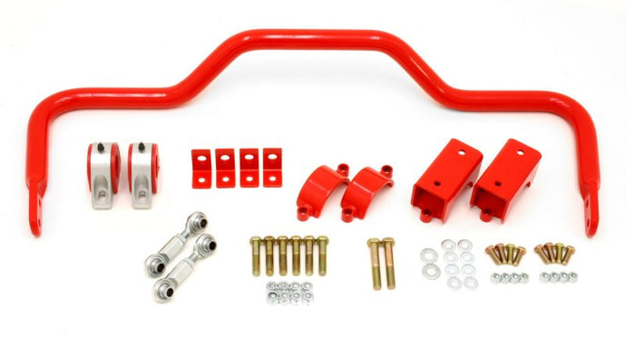 BMR 64-72 A-Body w/ 3in Axles Rear Solid 1.375in Xtreme Anti-Roll Bar Kit - Red Sway Bars BMR Suspension   