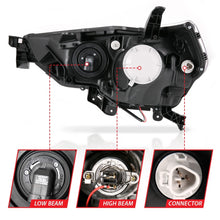 Load image into Gallery viewer, ANZO 14-18 Toyota 4 Runner Plank Style Projector Headlights Chrome w/ Amber Headlights ANZO
