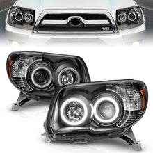 Load image into Gallery viewer, ANZO 2006-2009 Toyota 4Runner Projector Headlights w/ Halo Black Headlights ANZO
