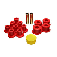 Load image into Gallery viewer, Energy Suspension 6/74-80 MG MGB Red Rear Leaf Spring Bushing Set Bushing Kits Energy Suspension
