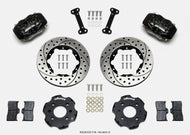 Wilwood Forged Dynalite Front Hat Kit 11.00in Drilled Integra/Civic w/Fac.240mm Rtr Big Brake Kits Wilwood