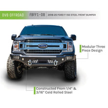 Load image into Gallery viewer, DV8 Offroad 2018+ Ford F-150 Front Bumper w/ Light Holes Bumpers - Steel DV8 Offroad
