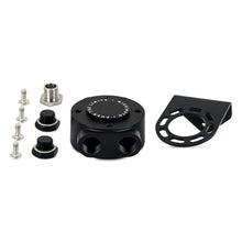 Load image into Gallery viewer, Mishimoto 3/4 - 16 Thread Remote Oil Filter Mount - Black Fittings Mishimoto
