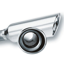 Load image into Gallery viewer, Borla 2.25in Inlet 4in Round Rolled Angle Cut Resonated x 13in Long Exhaust Tip Tips Borla
