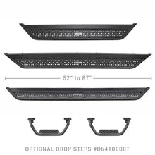 Load image into Gallery viewer, Go Rhino Dominator Extreme D6 SideSteps - Tex Blk - 4in Drop Down Steps (Pair) Side Steps Go Rhino
