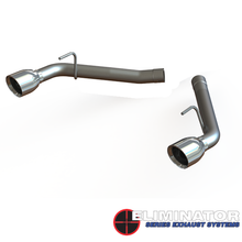 Load image into Gallery viewer, QTP 10-13 Chevrolet Camaro SS 6.2L 304SS Eliminator Muffler Delete Axle Back Exhaust w/4.5in Tips Axle Back QTP
