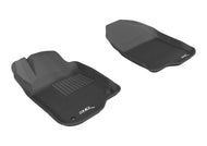 3D MAXpider 2008-2012 Chevrolet Malibu Kagu 1st Row Floormat - Black Floor Mats - Rubber 3D MAXpider   