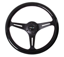 Load image into Gallery viewer, NRG Classic Wood Grain Steering Wheel (350mm) Black Paint Grip w/Black 3-Spoke Center Steering Wheels NRG
