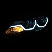 Load image into Gallery viewer, ANZO 2013-2015 Toyota Rav4 Projector Headlights w/ Plank Style Design Black Headlights ANZO
