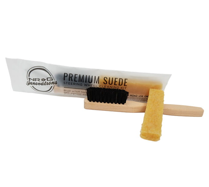 NRG Suede Steering Wheel Cleaning Kit- Including Eraser and Horse Brush Steering Wheels NRG