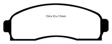 Load image into Gallery viewer, EBC 03-06 Chevrolet Equinox 3.4 Greenstuff Front Brake Pads Brake Pads - Performance EBC   
