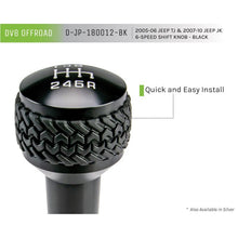 Load image into Gallery viewer, DV8 Offroad 2005-2010 Jeep TJ/JK 6-Speed Shift Knob Black Finish Shift Knobs DV8 Offroad
