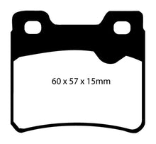 Load image into Gallery viewer, EBC 94-96 Saab 900 2.0 Turbo Yellowstuff Rear Brake Pads Brake Pads - Performance EBC   
