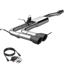 Load image into Gallery viewer, QTP 14-18 Chevy Silverado 1500 4.8L/5.3L EC/CC SB 304SS Screamer Cat-Back Side Exit w/4.5in Blk Tips Catback QTP
