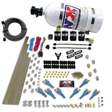 Load image into Gallery viewer, Nitrous Express 8 Cyl Shark Direct Port 4 Solenoids Nitrous Kit (200-600HP) w/10lb Bottle Nitrous Systems Nitrous Express
