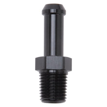 Load image into Gallery viewer, Edelbrock Hose End Straight 1/4In NPT to 3/8In Barb Black Anodize Fittings Edelbrock
