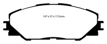 Load image into Gallery viewer, EBC 09-10 Pontiac Vibe 2.4 2WD Yellowstuff Front Brake Pads Brake Pads - Performance EBC   
