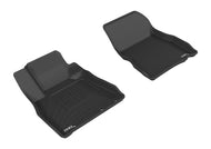 3D MAXpider 2014-2019 Nissan Versa Note Kagu 1st Row Floormat - Black Floor Mats - Rubber 3D MAXpider   