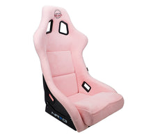 Load image into Gallery viewer, NRG FRP Bucket Seat PRISMA Edition W/ pearlized Back Pink Alcantara - Large Race Seats NRG
