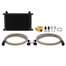 Load image into Gallery viewer, Mishimoto Universal Thermostatic 25 Row Oil Cooler Kit (Black Cooler) Oil Coolers Mishimoto
