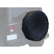 Rampage 2018-2019 Jeep Wrangler(JL) Sport 2-Door Tire Cover w/Cam Slot 33in -35in - Black Car Covers Rampage