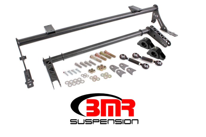 BMR 05-14 S197 Mustang Rear Bolt-On Hollow 35mm Xtreme Anti-Roll Bar Kit (Delrin) - Black Hammertone Sway Bars BMR Suspension   