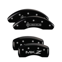Load image into Gallery viewer, MGP 4 Caliper Covers Engraved Front Escalade Engraved Rear EXT Black finish silver ch Caliper Covers MGP
