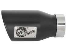 Load image into Gallery viewer, aFe MACH Force-Xp 409 SS Exhaust Tip Black (Left Side) 3in In x 4-1/2in Out x 9in L Clamp-On Catback aFe
