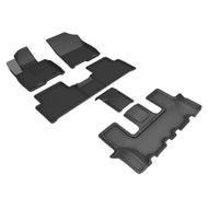 3D Maxpider 22-23 Kia Sorento 6-Seats Kagu Floor Mat- Black R1 R2 R3 Floor Mats - Rubber 3D MAXpider   