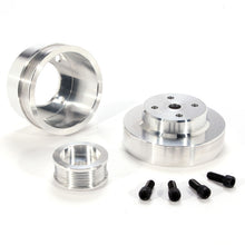 Load image into Gallery viewer, BBK 86-93 Mustang 5.0 Underdrive Pulley Kit - Lightweight CNC Billet Aluminum (3pc) Pulleys - Crank, Underdrive BBK
