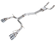 AWE Tuning 19-23 Audi C8 S6/S7 2.9T V6 AWD Track Edition Exhaust - Chrome Silver Tips Catback AWE Tuning   
