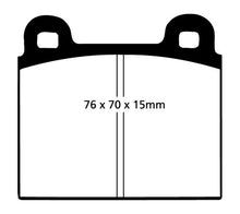 Load image into Gallery viewer, EBC 69-75 Ferrari 246 Dino 2.4 Yellowstuff Front Brake Pads Brake Pads - Performance EBC   
