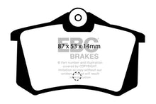 Load image into Gallery viewer, EBC 91-93 Lancia Delta Integrale 2.0L Turbo HF Evo 1 Yellowstuff Rear Brake Pads Brake Pads - Performance EBC   
