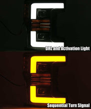 Load image into Gallery viewer, AlphaRex 17-19 Ford F-250 SD PRO-Series Proj Headlights Plank Style Chrome w/Activ Light/Seq Signal Headlights AlphaRex
