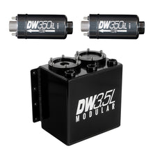 Load image into Gallery viewer, DeatschWerks 3.5L Modular Surge Tank (Incl. 2 DW350iL In-Line Fuel Pump) Surge Tanks DeatschWerks
